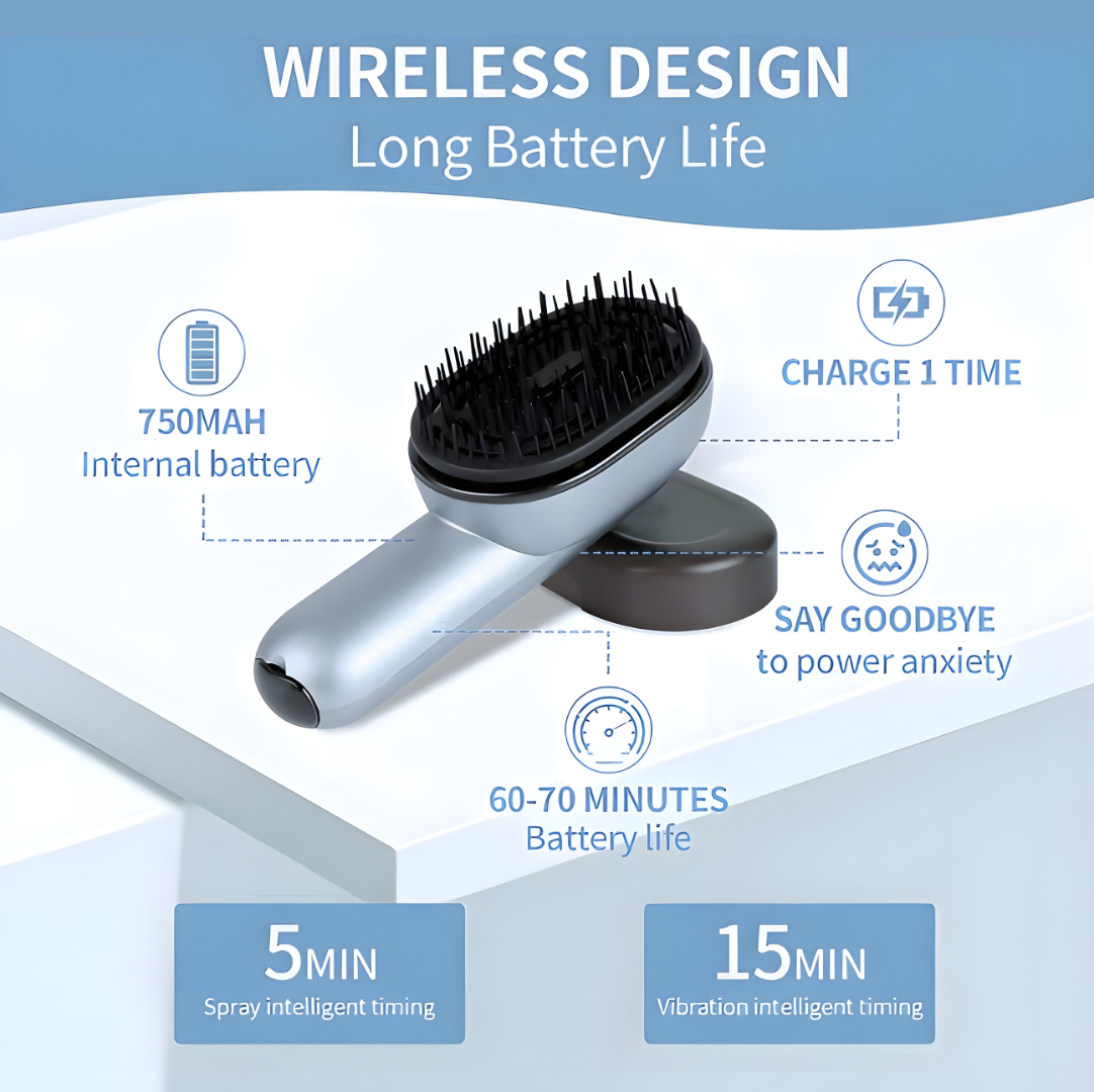 Chevaroo Red Light Steam Brush Pro