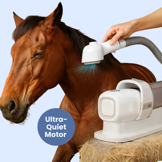 Chevaroo 5-in-1 Vacuum Horse Brush
