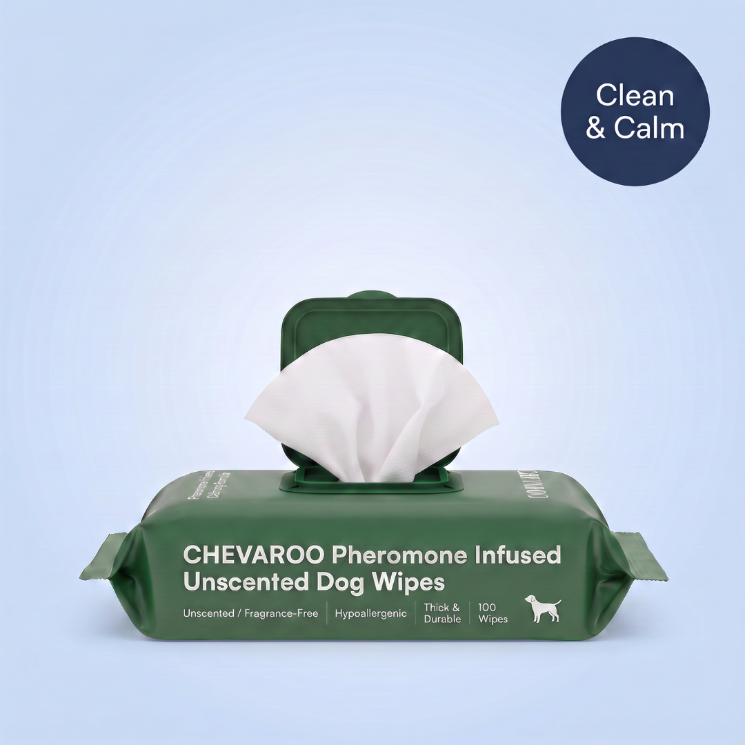 Chevaroo Pheromone Infused Unscented Dog Wipes