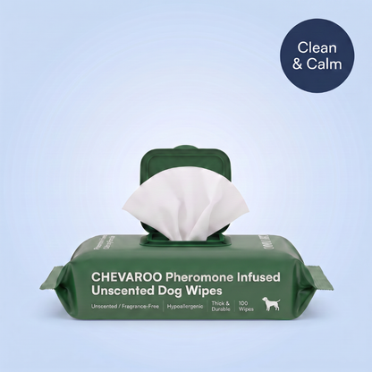 Chevaroo Pheromone Infused Unscented Dog Wipes