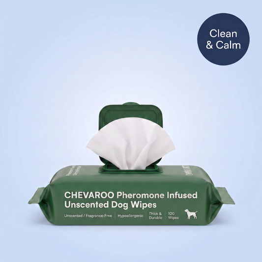 Chevaroo Pheromone Infused Unscented Dog Wipes