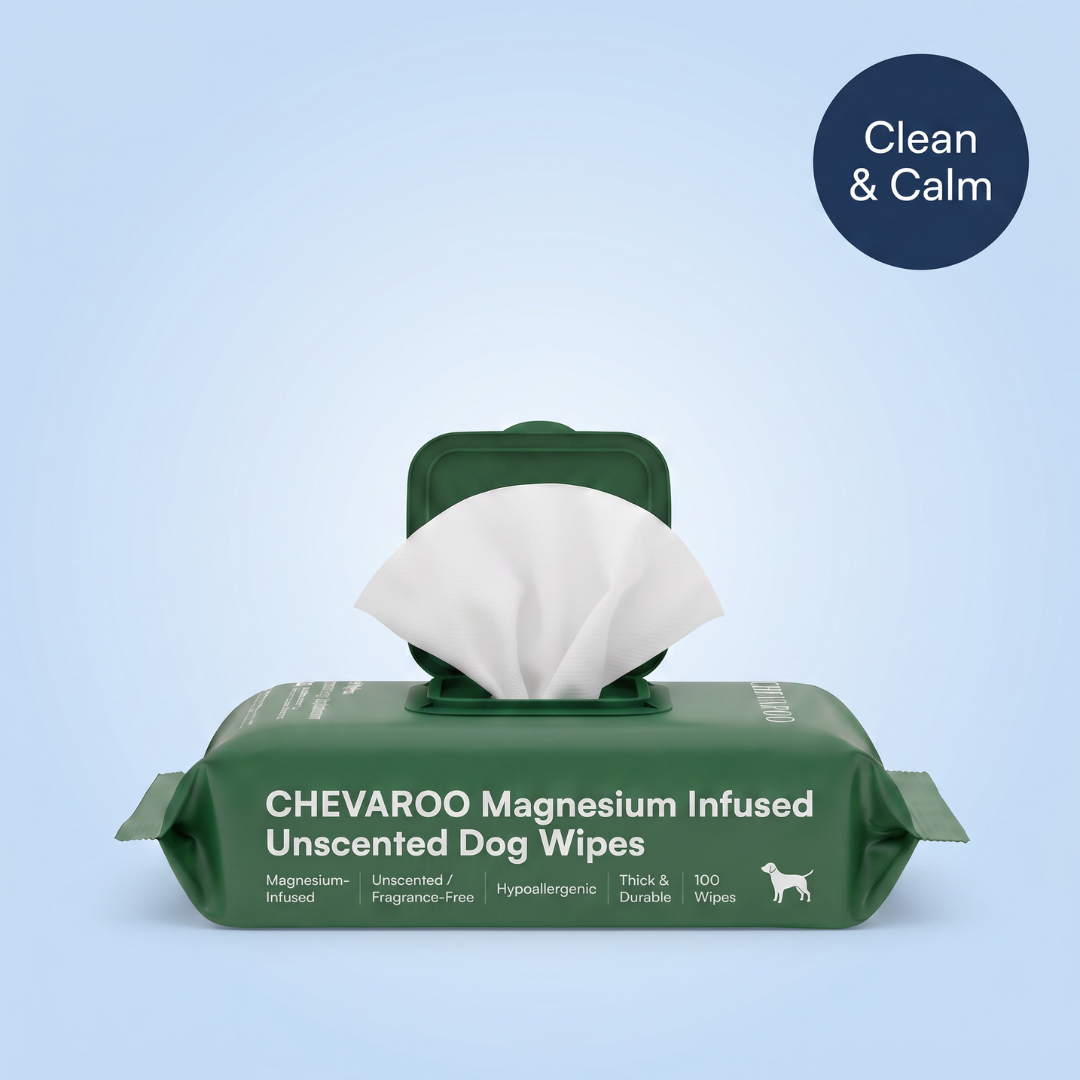 Chevaroo Magnesium Infused Unscented Dog Wipes