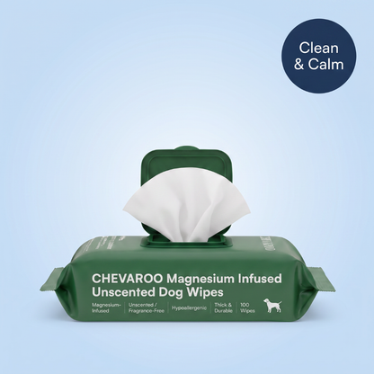 Chevaroo Magnesium Infused Unscented Dog Wipes