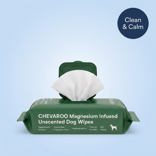 Chevaroo Magnesium Infused Unscented Dog Wipes