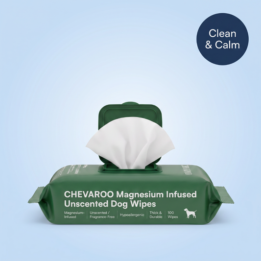 Chevaroo Magnesium Infused Unscented Dog Wipes