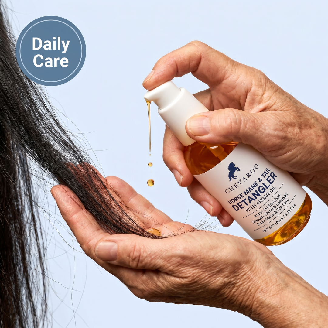Chevaroo Horse Mane Tail Detangler Argan Oil