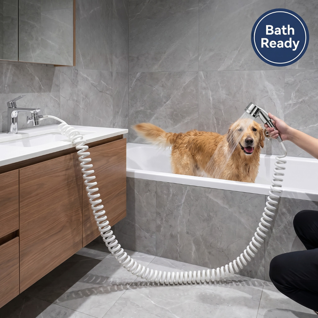 Chevaroo Extended No Leak Pet Bathing Faucet Sprayer