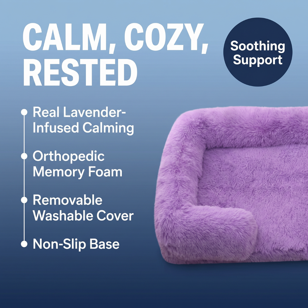 Chevaroo Lavender Calming Dog Bed