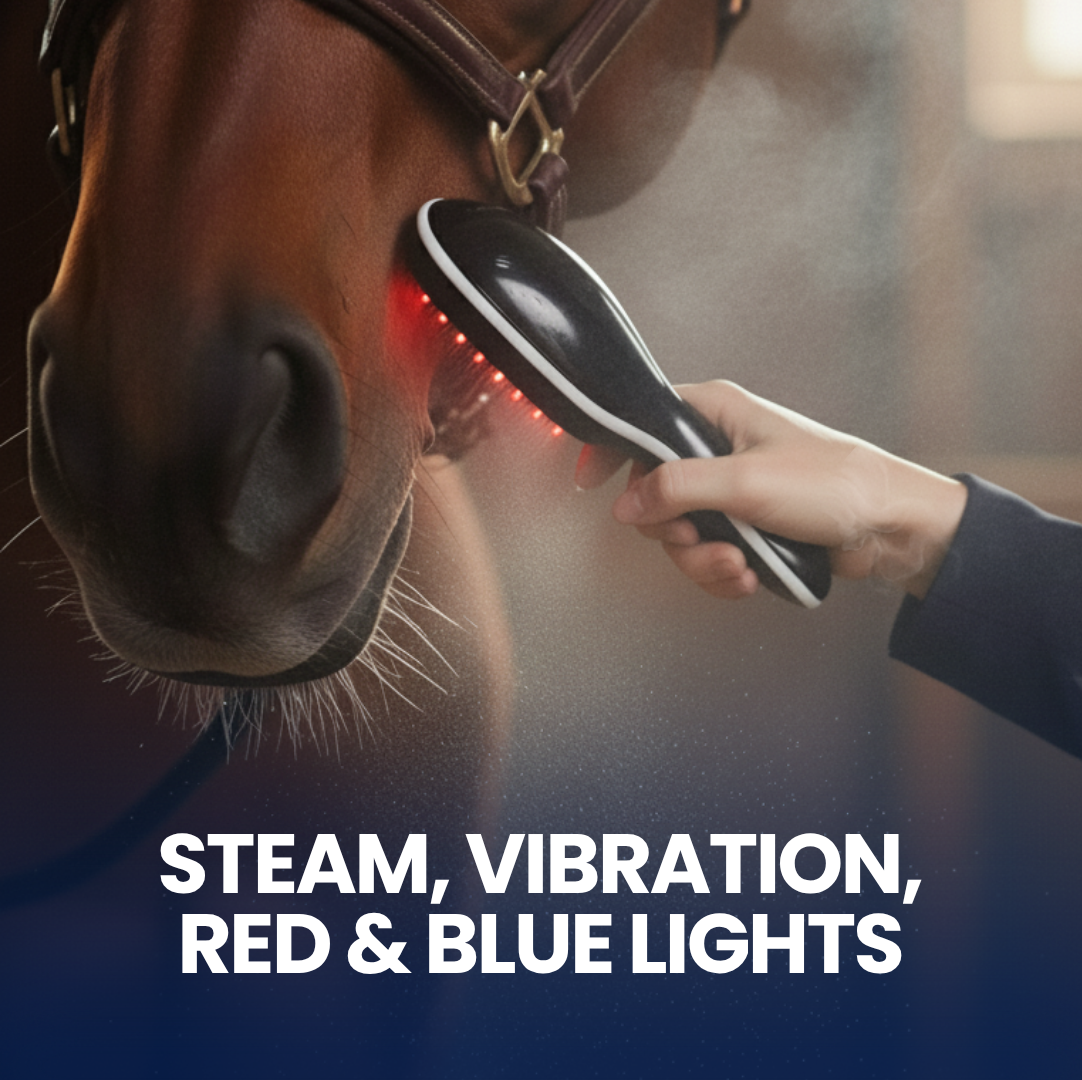 Chevaroo Red & Blue Light Steam Brush