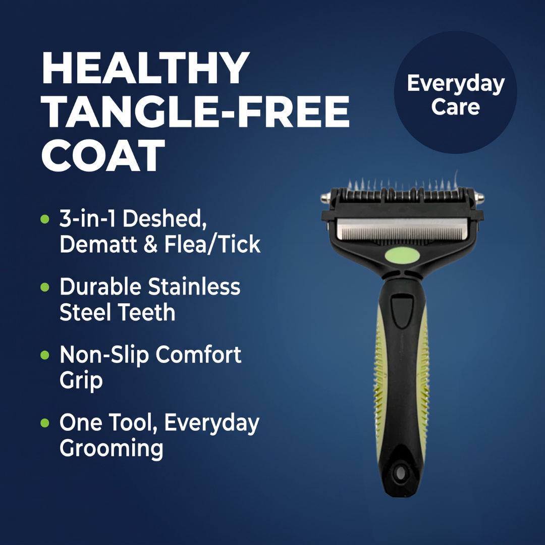 Chevaroo 3-in-1 Dog Grooming Brush