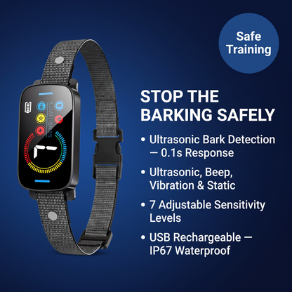 Chevaroo Ultrasonic Deterrent Anti-Barking & Calming Collar
