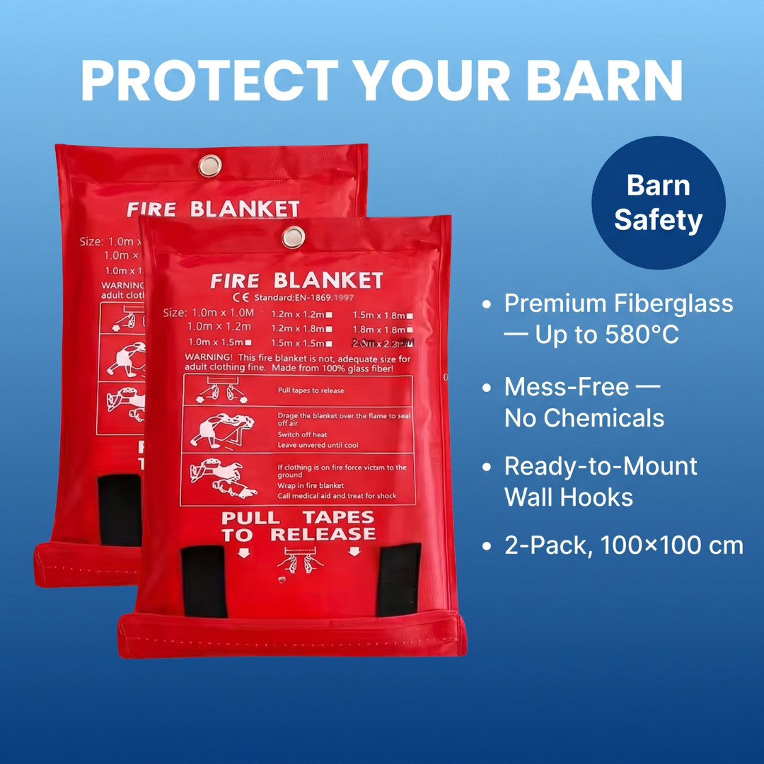 Chevaroo Barn Fire Blanket Extinguisher