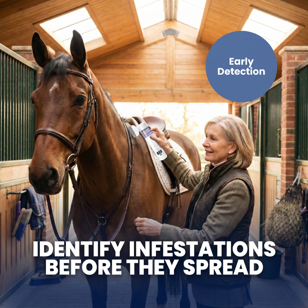 Chevaroo LiceCheck UV Lice & Mange Detection Comb
