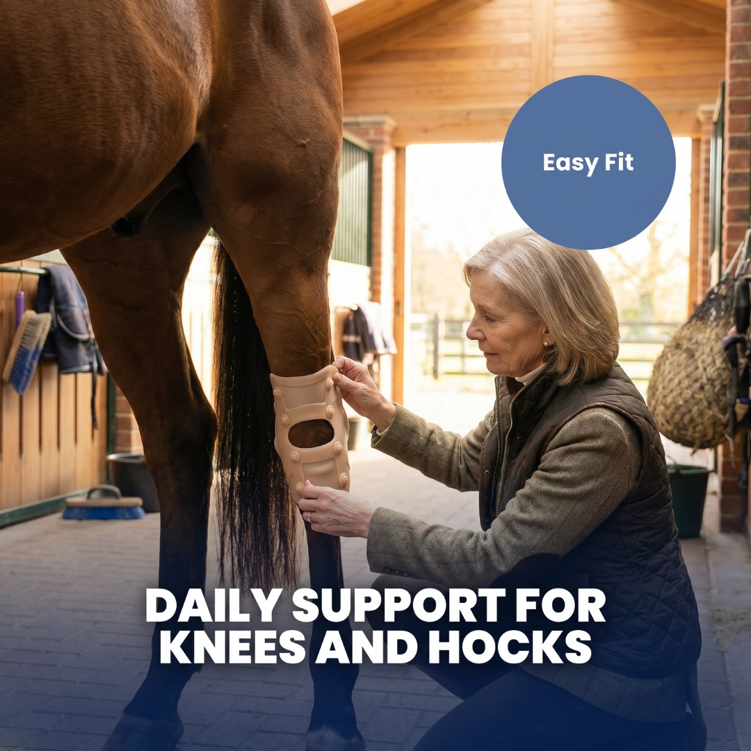 Chevaroo Magnetic Therapy Horse Knee and Hocks Support