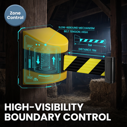 Chevaroo Retractable Boundary Zone Barrier