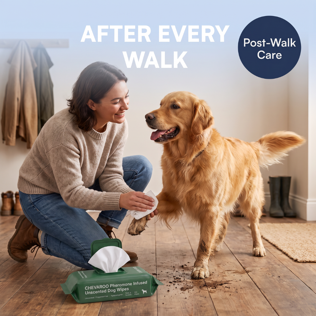 Chevaroo Pheromone Infused Unscented Dog Wipes