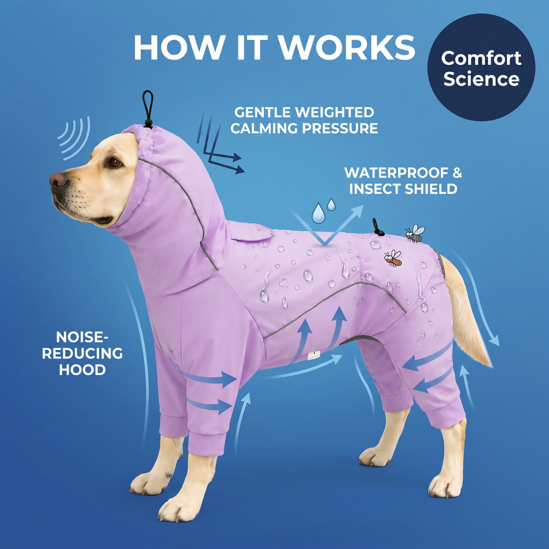 Chevaroo Waterproof Weighted Calming Earmuff Vest