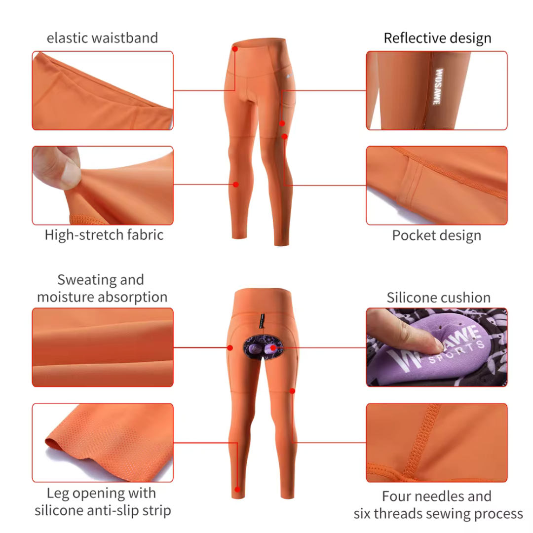 Chevaroo™ Tights with Integrated Gel Pad and Side Pockets