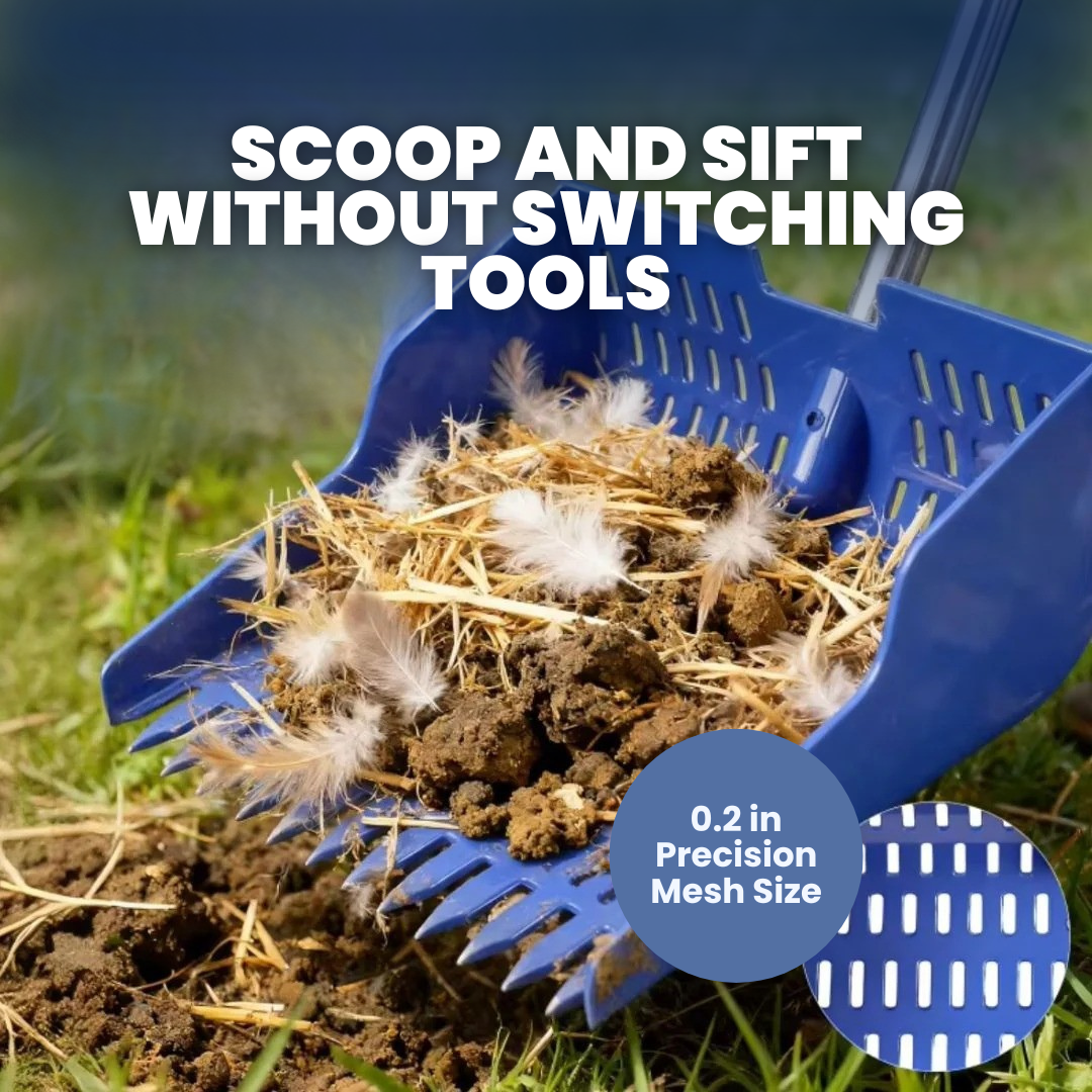 Chevaroo 2-in-1 Shovel Rake