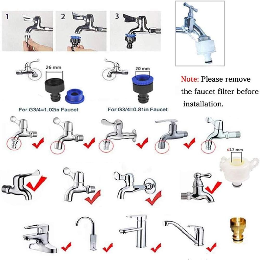 Chevaroo Extended No Leak Pet Bathing Faucet Sprayer 2.0