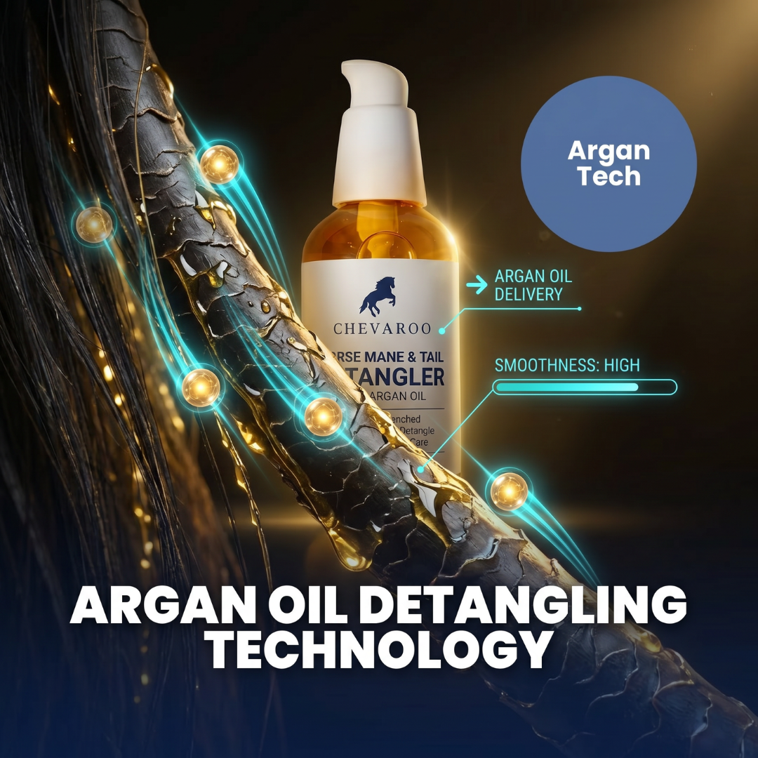 Chevaroo Horse Mane Tail Detangler Argan Oil