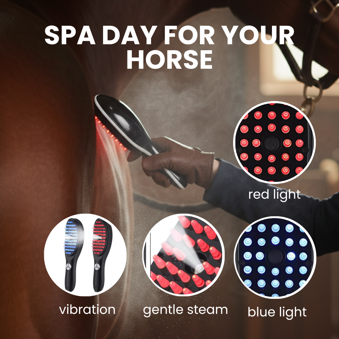 Chevaroo Red & Blue Light Steam Brush