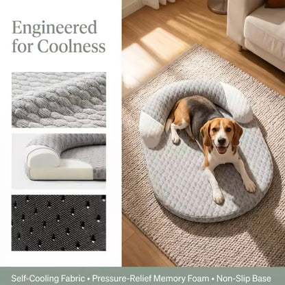 Chevaroo Lavender-Filled Pillow Calming Dog Bed