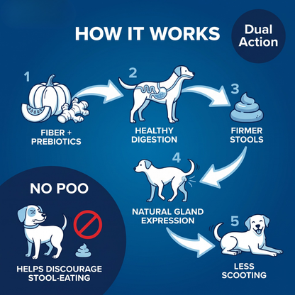 Chevaroo No Poo Anal Gland Soft Chew Support