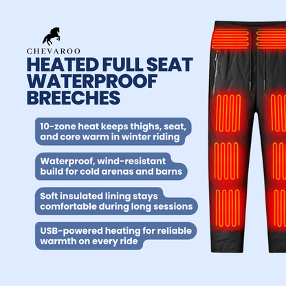 Chevaroo Heated Full Seat Waterproof Breeches