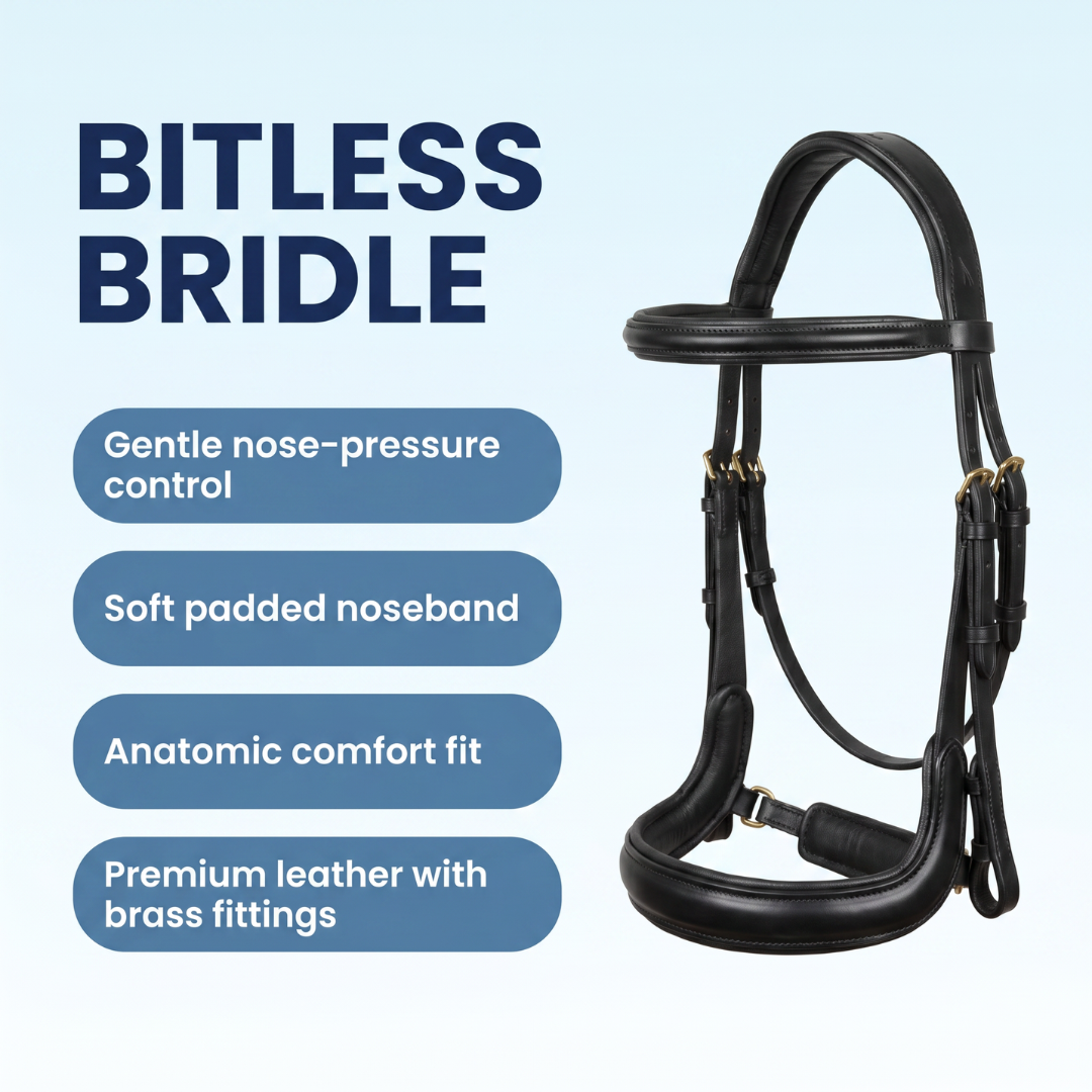 Chevaroo Gentle Nose Padded Bitless Bridle