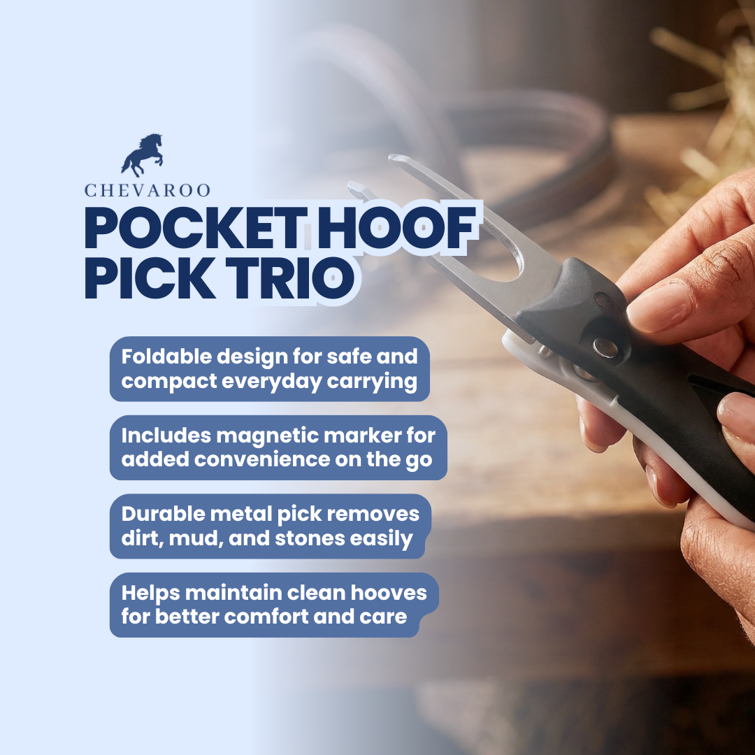 Chevaroo Pocket Hoof Pick Trio