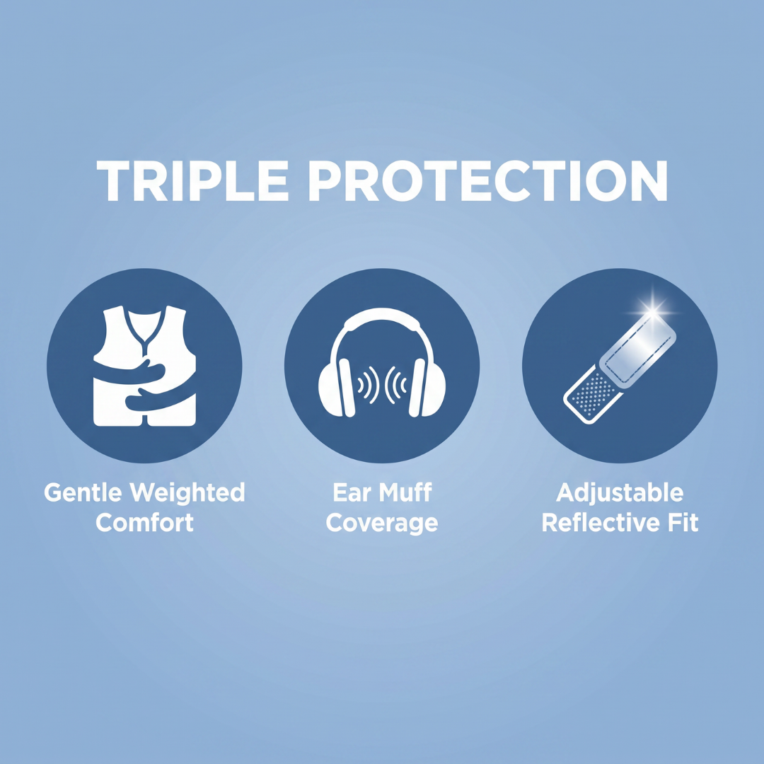Chevaroo Weighted Calming EarMuff Vest