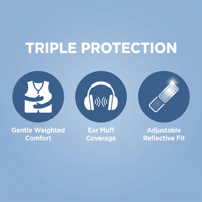 Chevaroo Weighted Calming EarMuff Vest