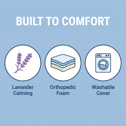Chevaroo Lavender Calming Dog Bed