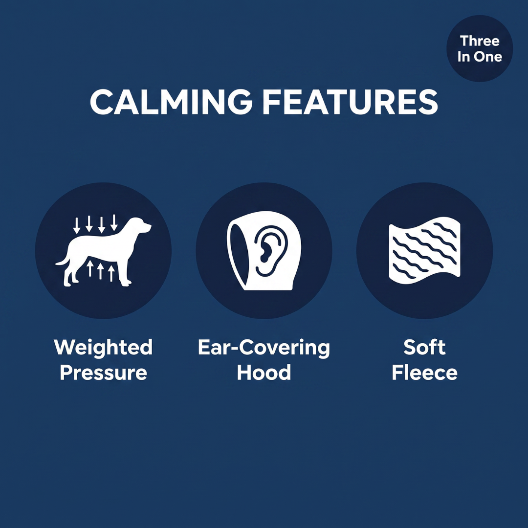 Chevaroo Weighted Calming Dog Hoodie 2.0