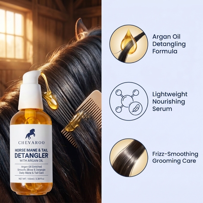 Chevaroo Horse Mane Tail Detangler Argan Oil