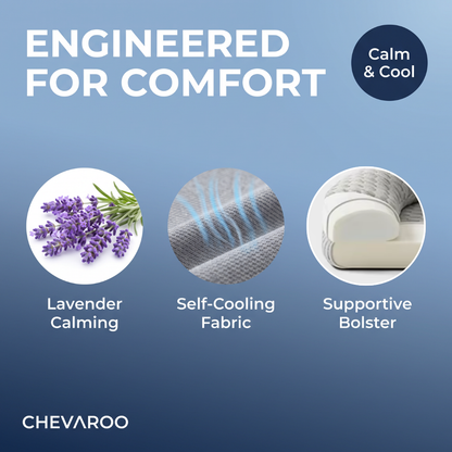 Chevaroo Lavender-Filled Pillow Calming Dog Bed
