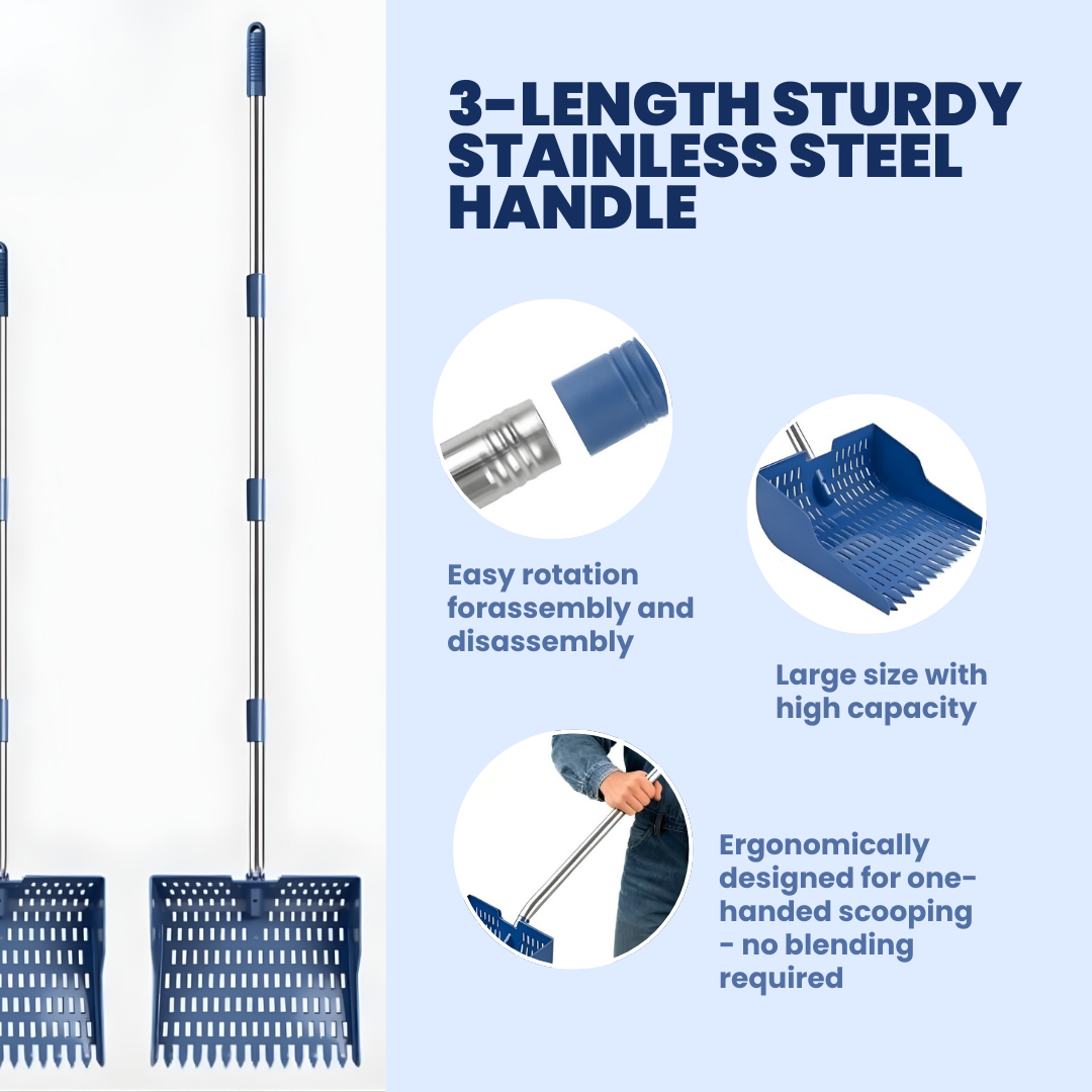 Chevaroo 2-in-1 Shovel Rake