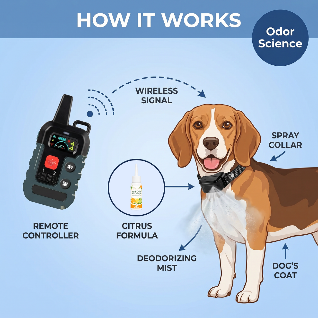 Chevaroo Dog Anti-Odor Spray Collar