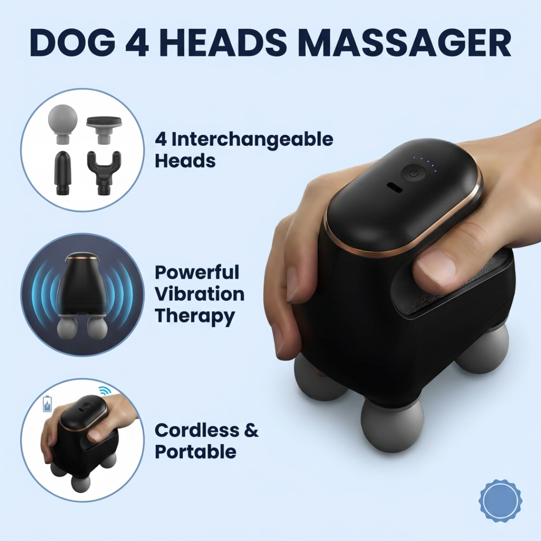 Chevaroo Dog 4 Heads Massager