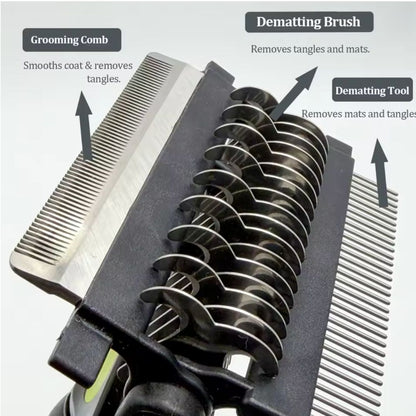 Chevaroo 3-in-1 Dog Grooming Brush