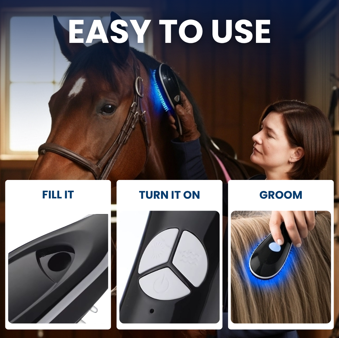 Chevaroo Red & Blue Light Steam Brush