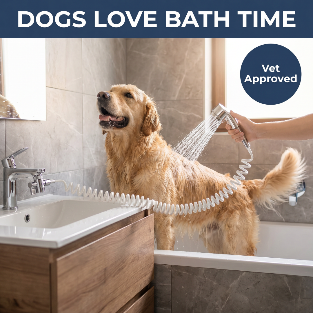 Chevaroo Extended No Leak Pet Bathing Faucet Sprayer