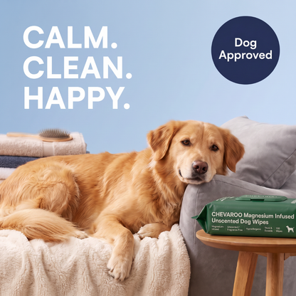 Chevaroo Magnesium Infused Unscented Dog Wipes