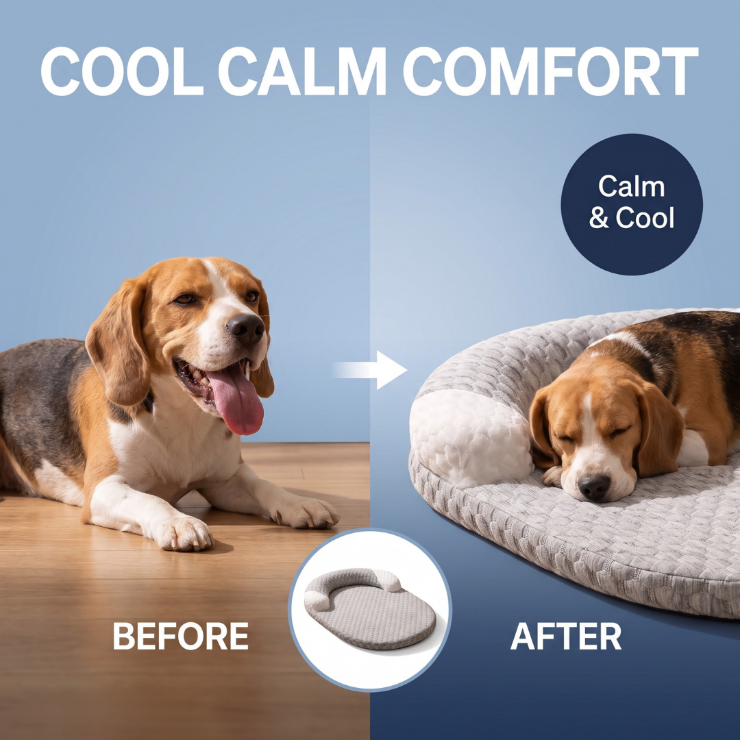 Chevaroo Lavender-Filled Pillow Calming Dog Bed