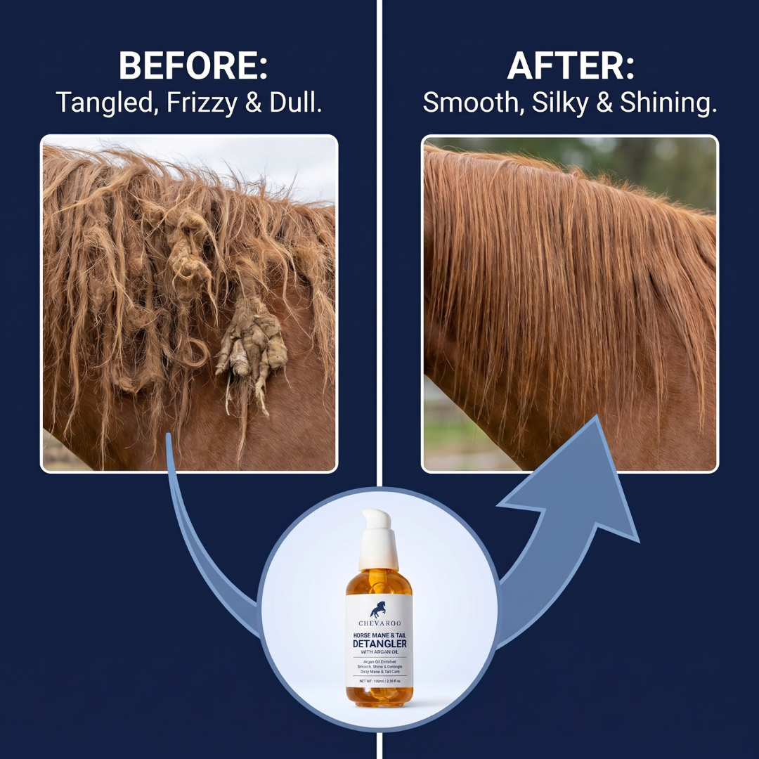 Chevaroo Horse Mane Tail Detangler Argan Oil