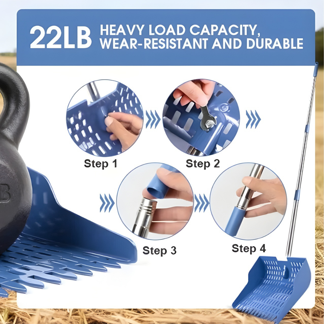 Chevaroo 2-in-1 Shovel Rake