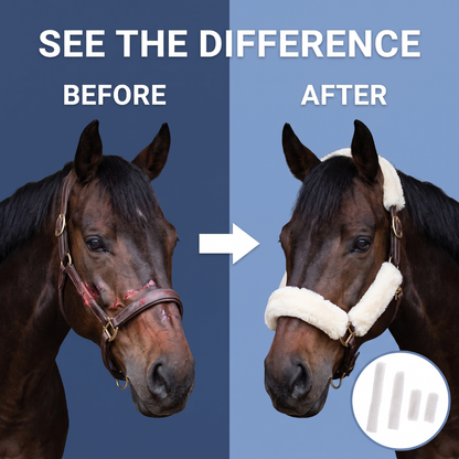 Chevaroo Soft Fleece Horse Noseband Cover