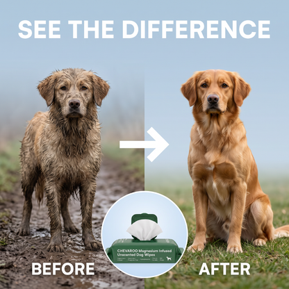 Chevaroo Magnesium Infused Unscented Dog Wipes