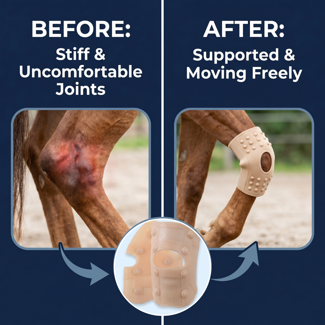 Chevaroo Magnetic Therapy Horse Knee and Hocks Support
